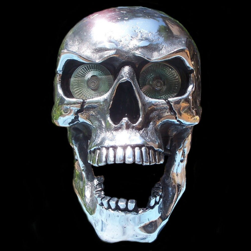 Décoration indépendante de phare de moto Station Skull