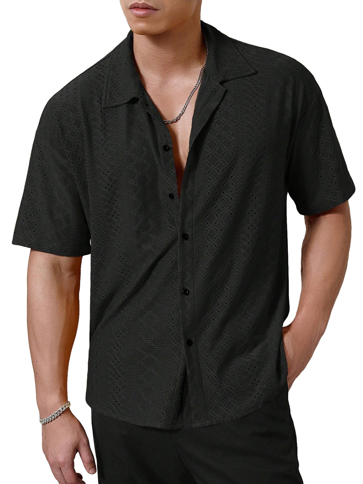 Chemise à manches courtes respirante pour homme