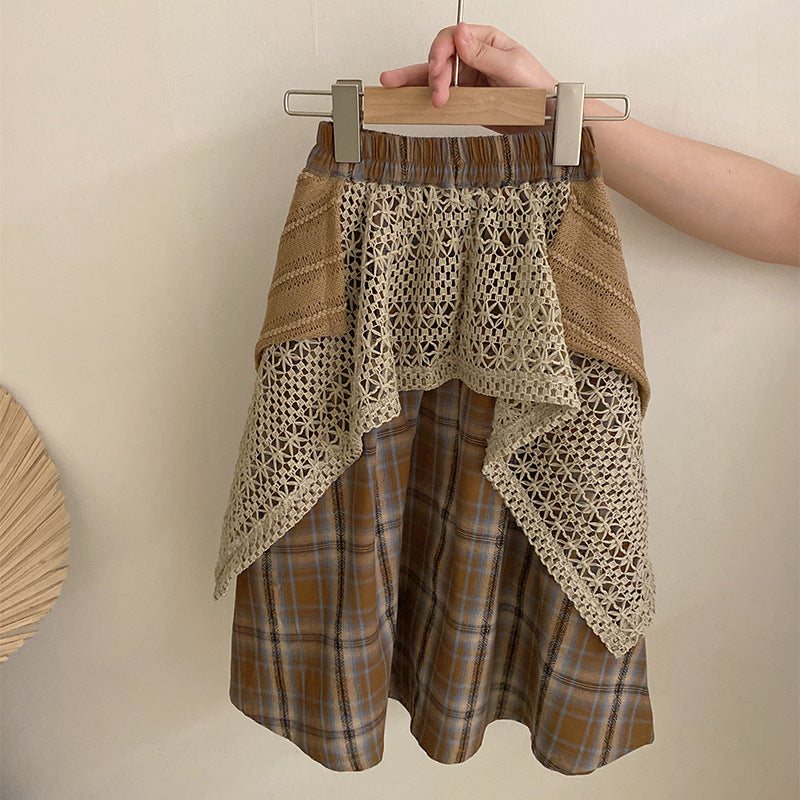 Jupe de patchwork avec un haut de veste de style bohème