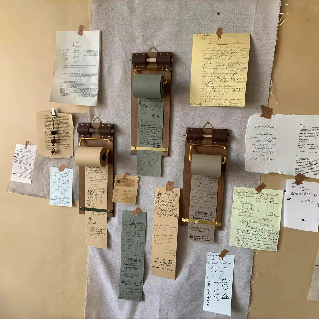 Retro Sticky Note Pad avec des notes de rouleau non adhésif