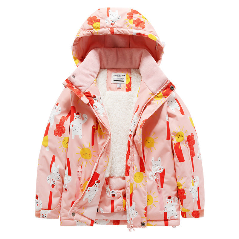Enfants Outdoor Ski costume épais imperméable Et coupe-vent