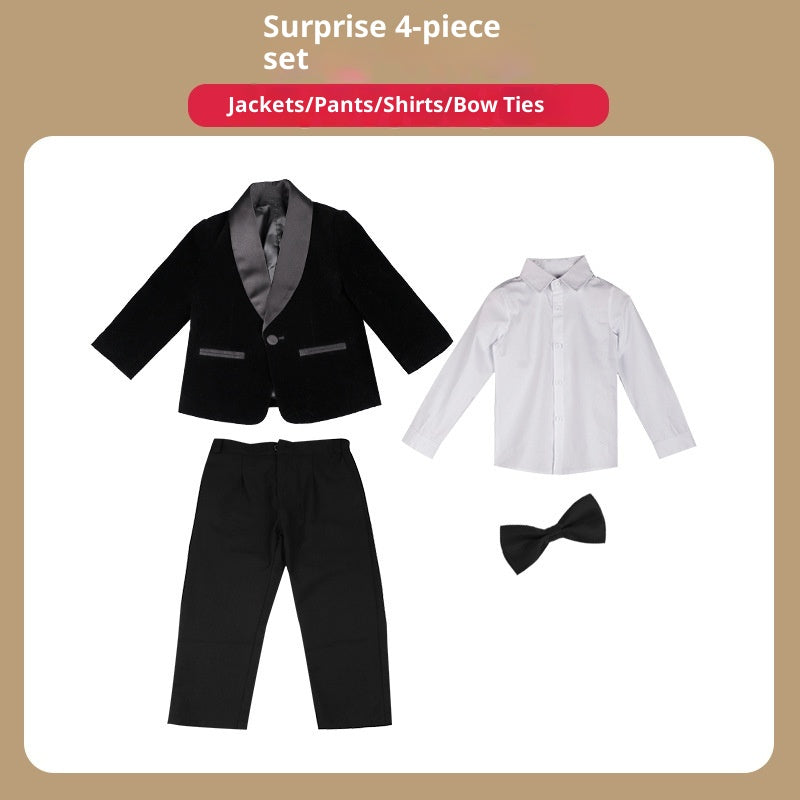 Costume pour enfants Robe de fête pour fille de fleur de garçon coréen