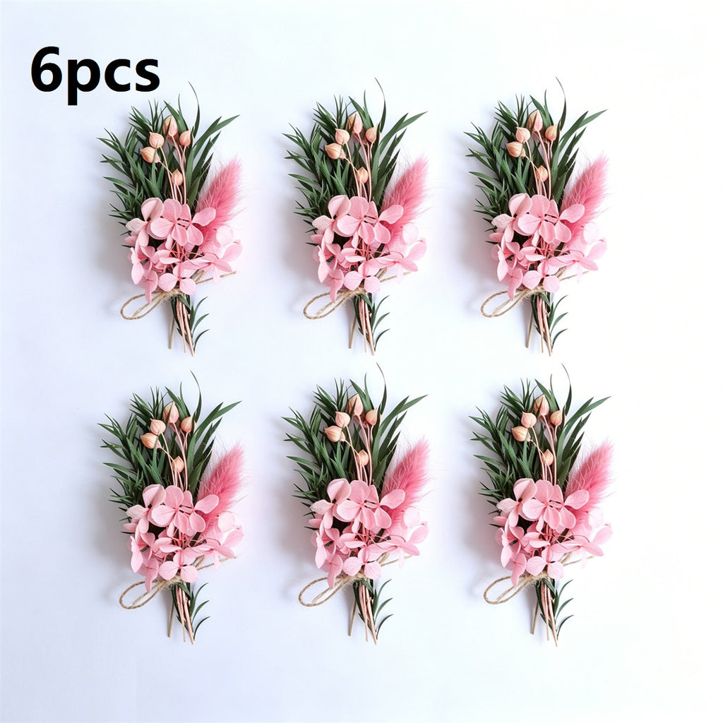 6 Mini Bouquets de fleurs séchées