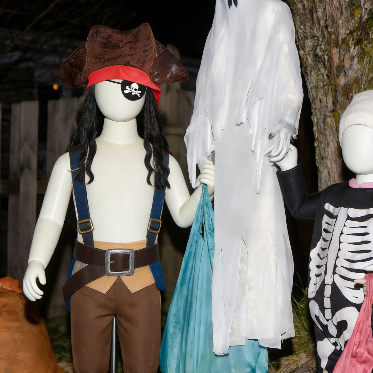 Ensemble de costumes de capitaine de pirates 3 pièces avec masque de sommeil