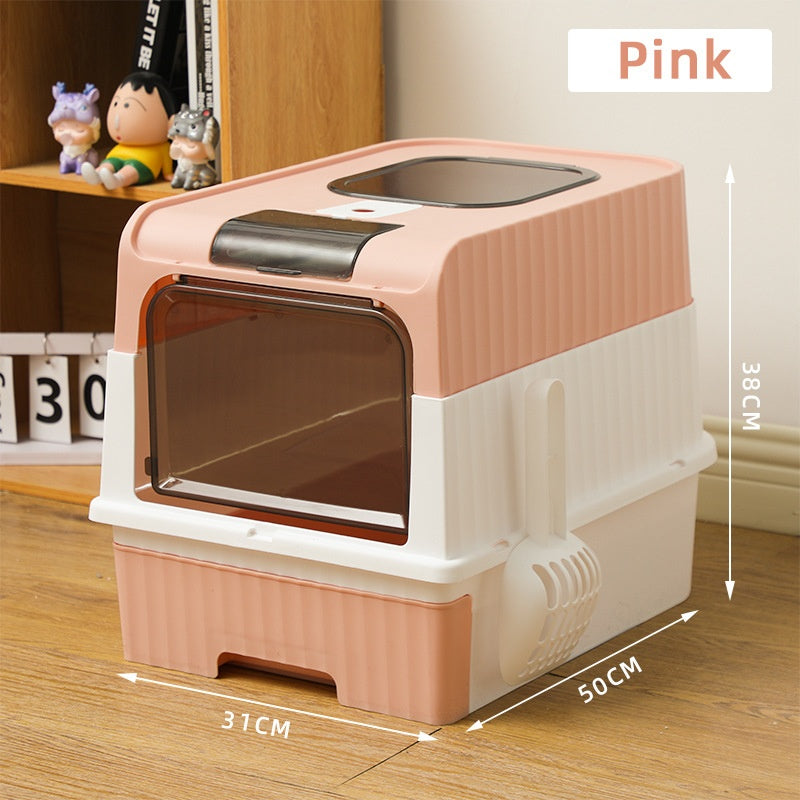 Boîte à litière de type chat extra-large.