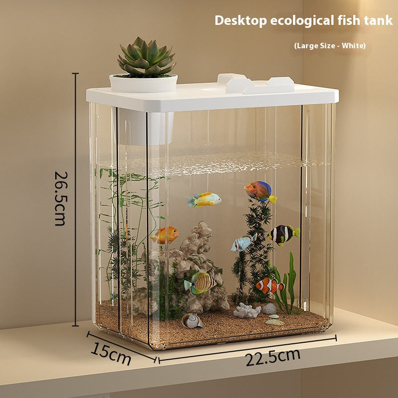 Bureau Petit réservoir de poisson paysage épaississement
