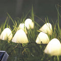 Chaîne de lampe de champignon solaire à LED extérieure