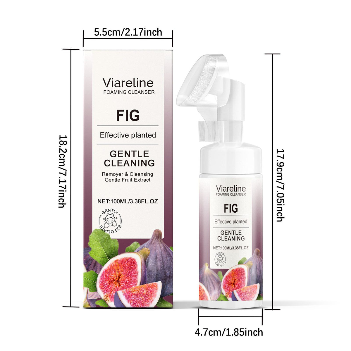 Nettoyeur de visage en mousse VIARELINE Fig 100 ml