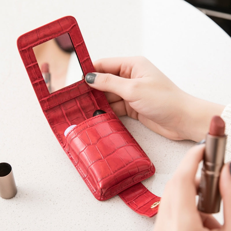 Sac de maquillage portable sur la route élégant pour le design féminin avec un miroir intégré