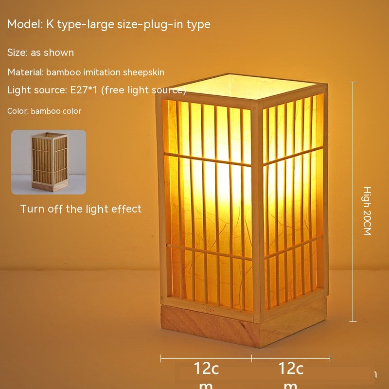 Japon Atmosphère Retro Homestay Bedroom Bedside Lampe