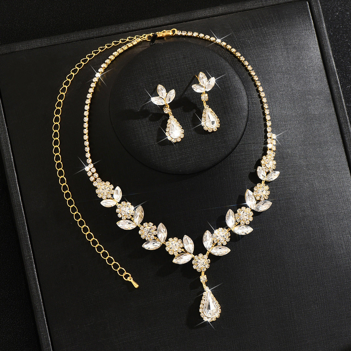 Femmes Élégante mariée 2 Pcs Strass Set
