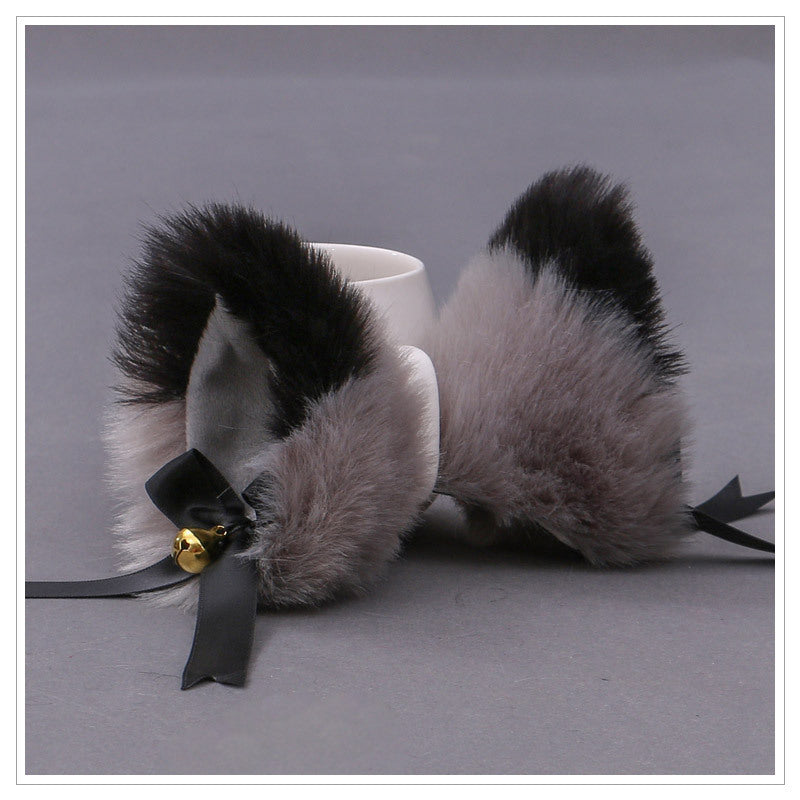 Bandeau d'oreilles de chat mignon en peluche