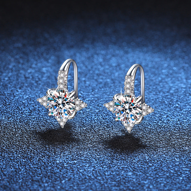 Boucles d'oreilles d'étoiles octagonales