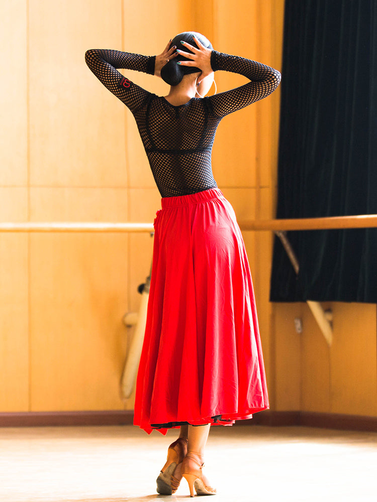 Sexy Ballroom Latin Competition Robe Cha cha Rumba Tango Latin Dance Jupe