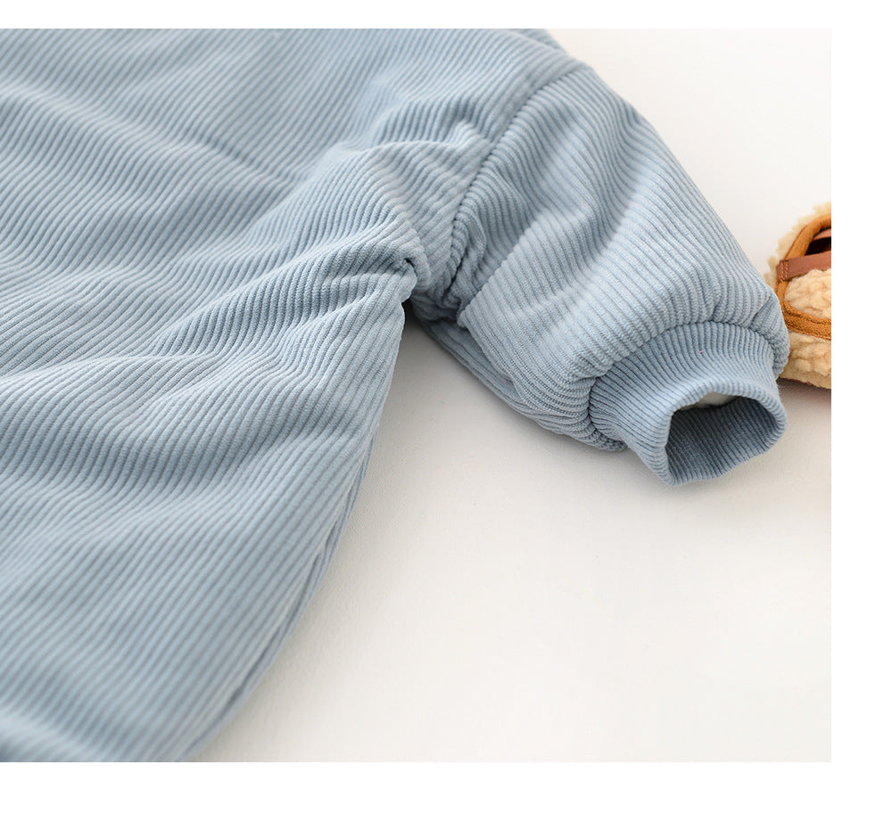 Manteau en coton rembourré Corduroy pour garçons et filles