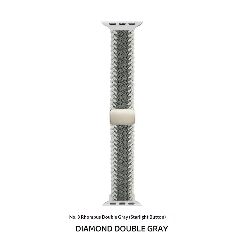 Fermoir magnétique à deux tons en forme de diamant