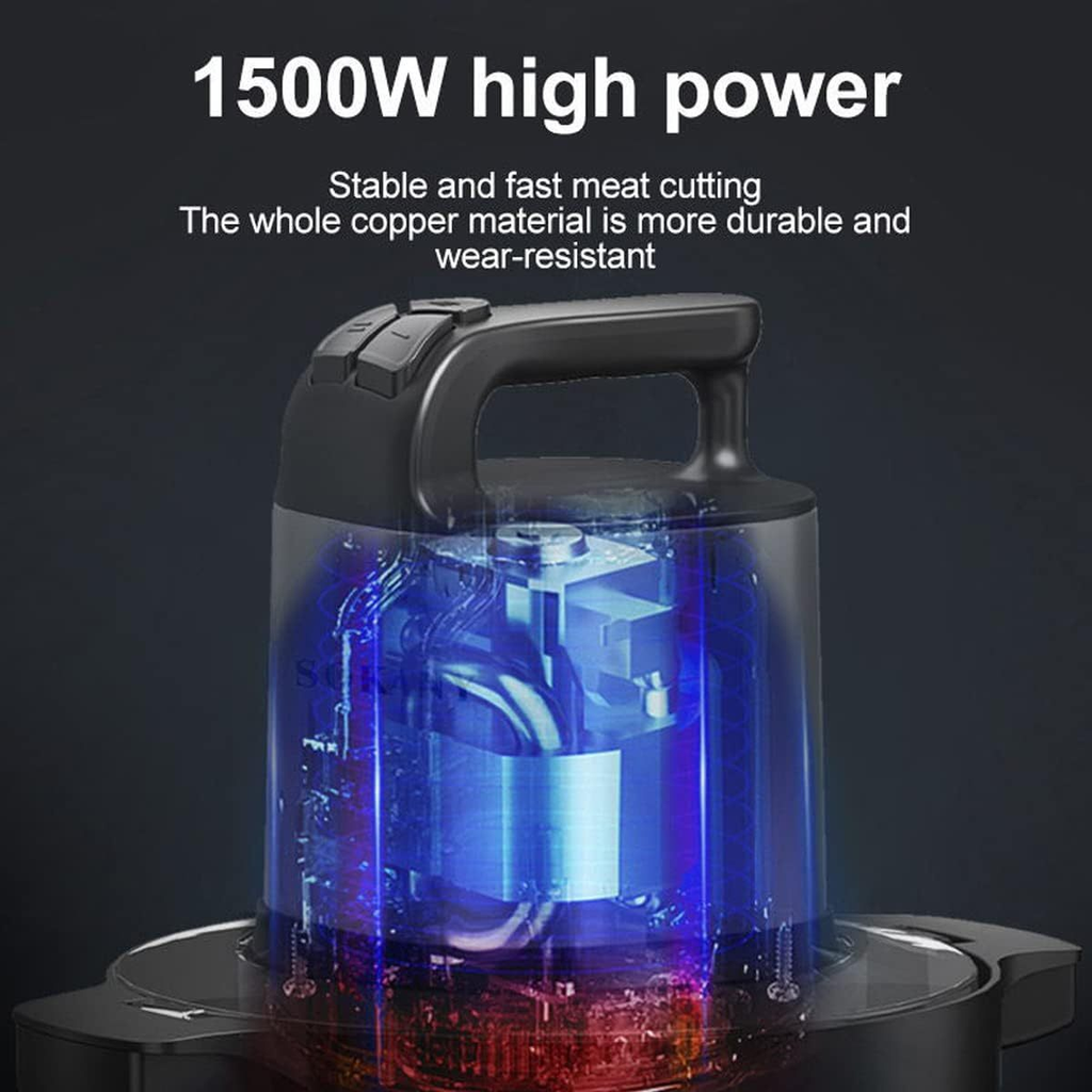 6.5L Grinder de viande électrique avec lame d'acier inoxydable puissant et chopper de processeur alimentaire
