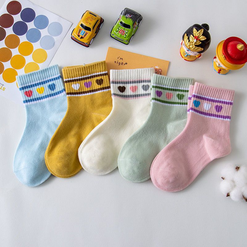 Chaussette de dessin animé fille Sport Longueur mi-calf