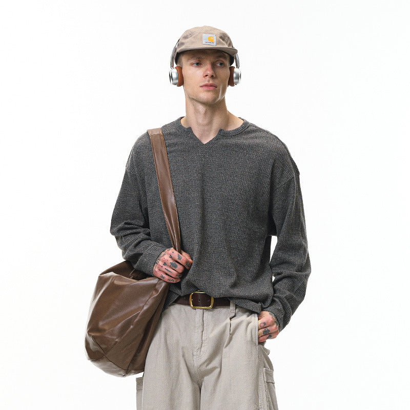 T-shirt de style Preppy pour hommes