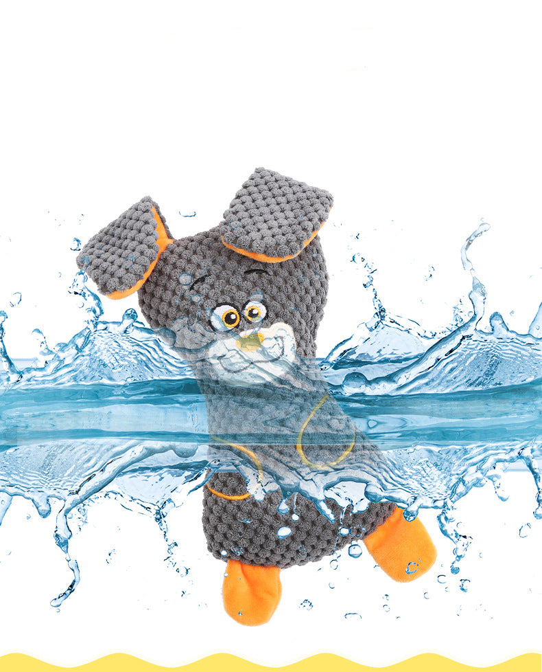 Jouets en peluche de chien Squeak mignons formes animales Grin de dents et de dents propres Pla interactif