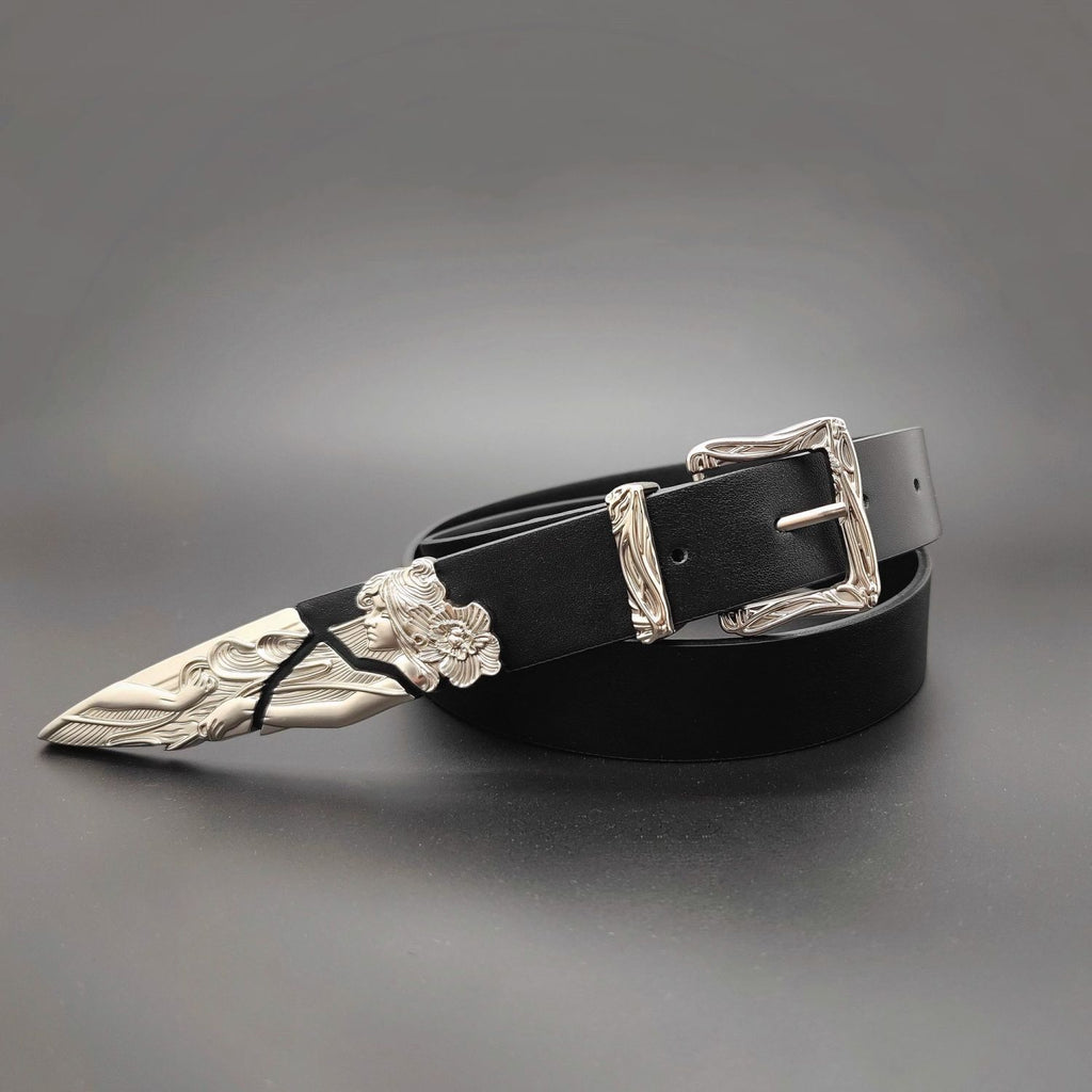 Retro Metal Western Breken Swordsman Ceinture sculptée