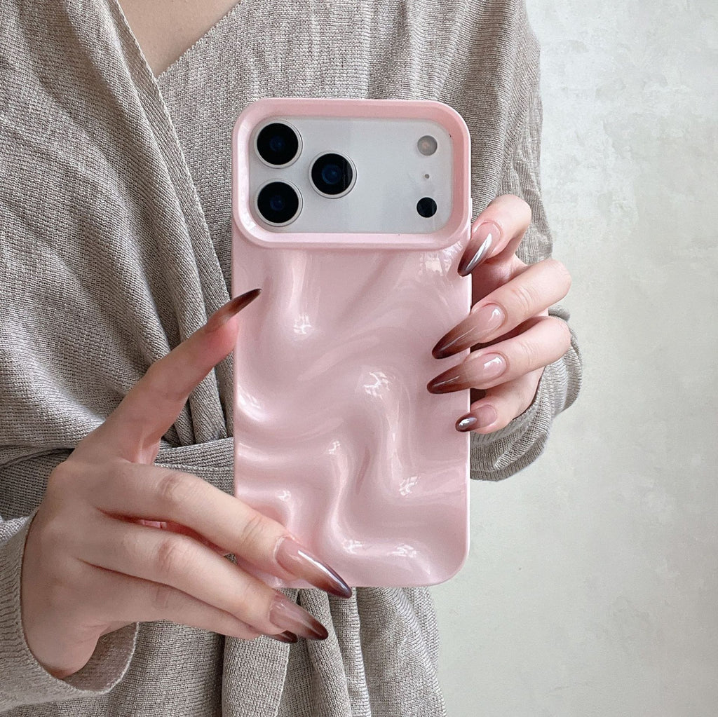 Style coréen Simple Ins en trois dimensions Ripple d'eau Soft Shell