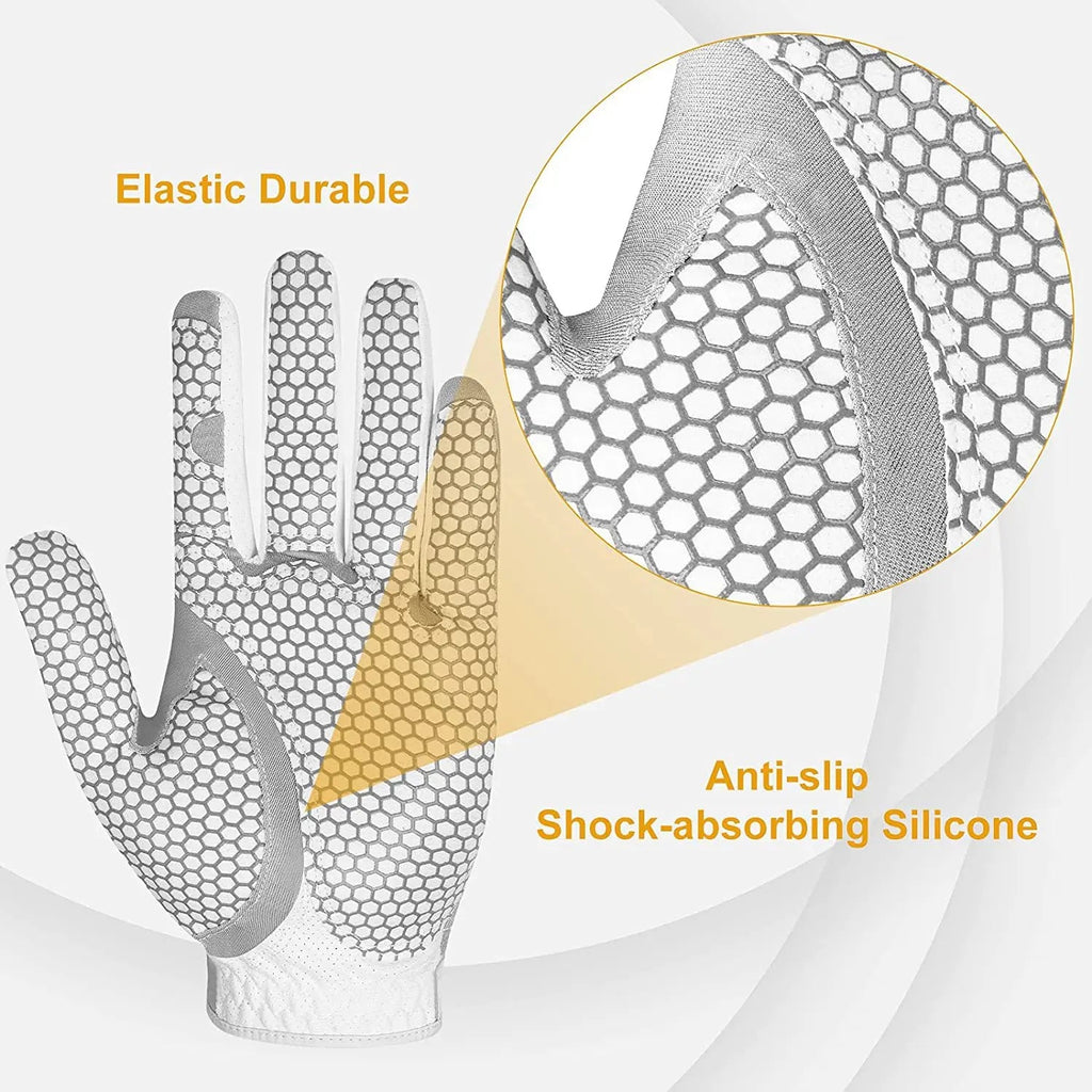Gants de golf élastiques en lycra élastique