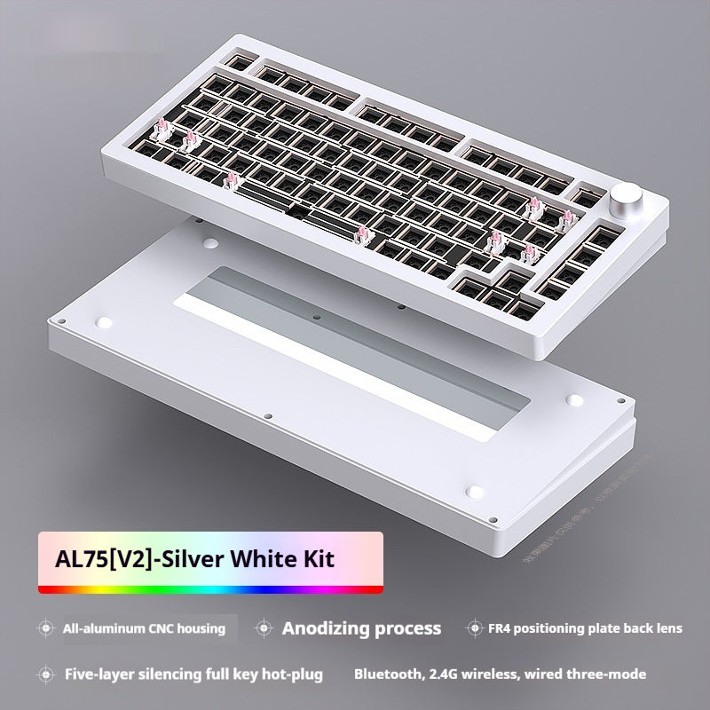 Kit de clavier mécanique Heiji Snake Aluminium Tuo Trois modes Pas de Bluetooth filaire