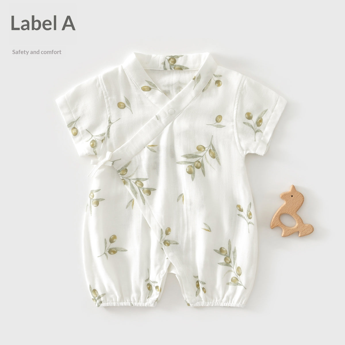Été mince Air conditionné Vêtements Bébé Onesie manches courtes