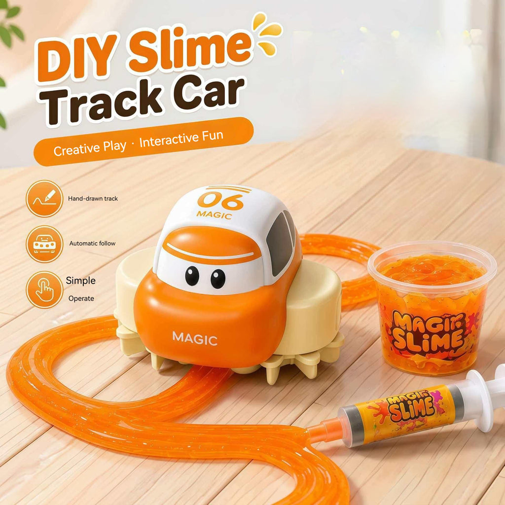 Schleich Educational DIY Free-Drawing Crystal Slime Dreamy Track Car Toy