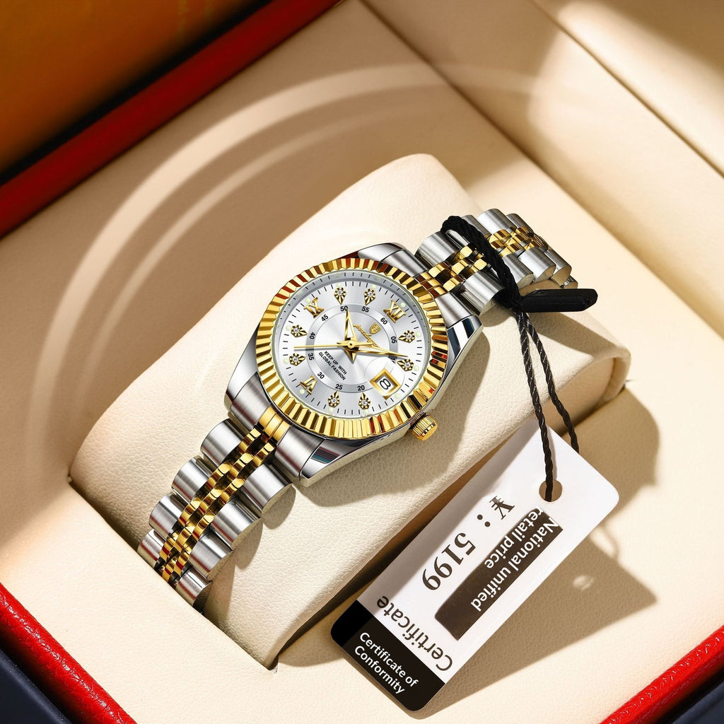 Élégante montre minimaliste et en alliage personnalisé pour les femmes