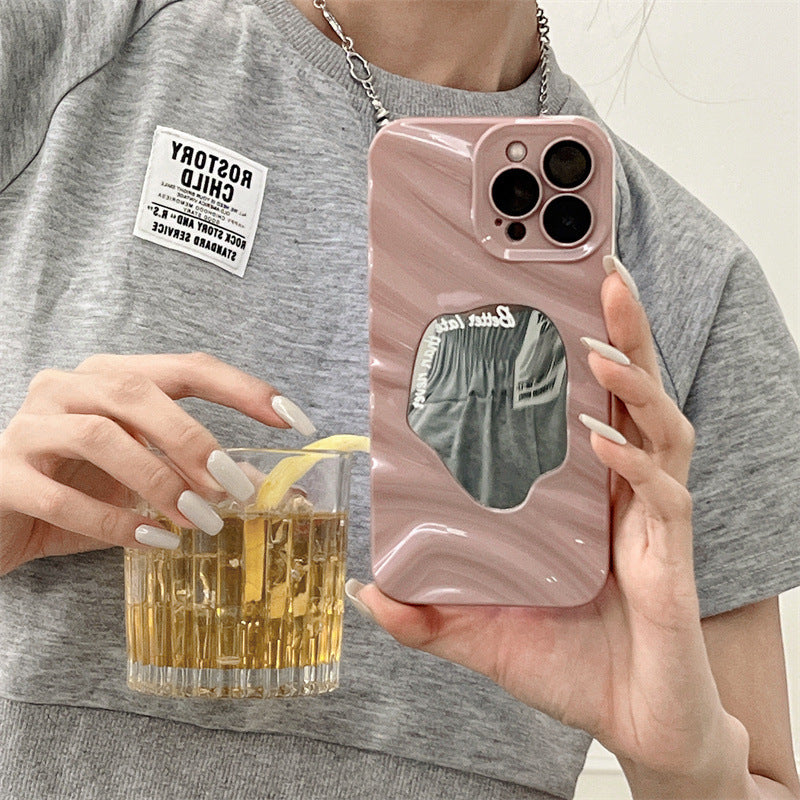 Miroir ondulé d'été pour dossier téléphonique 14plus