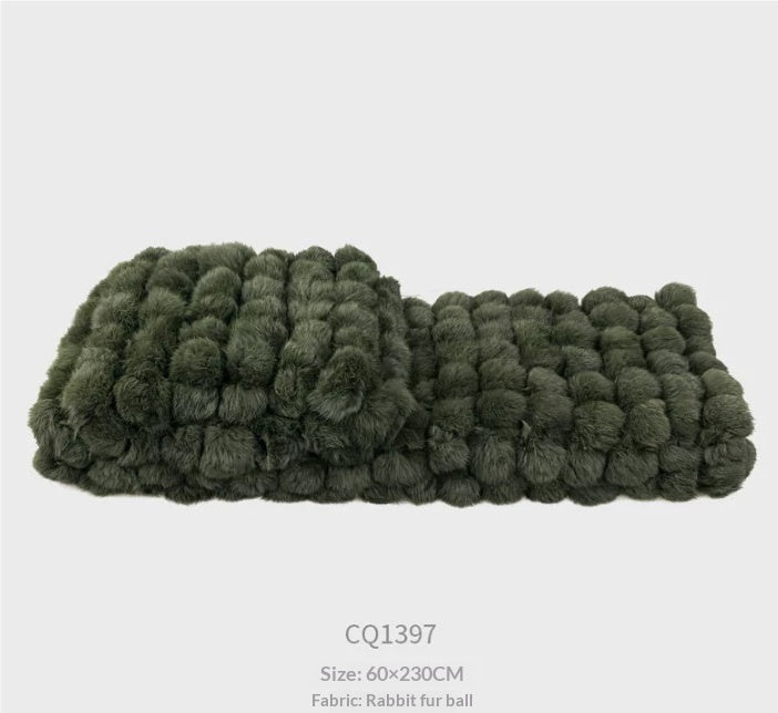 Couverture à lancer vert vintage de luxe légère