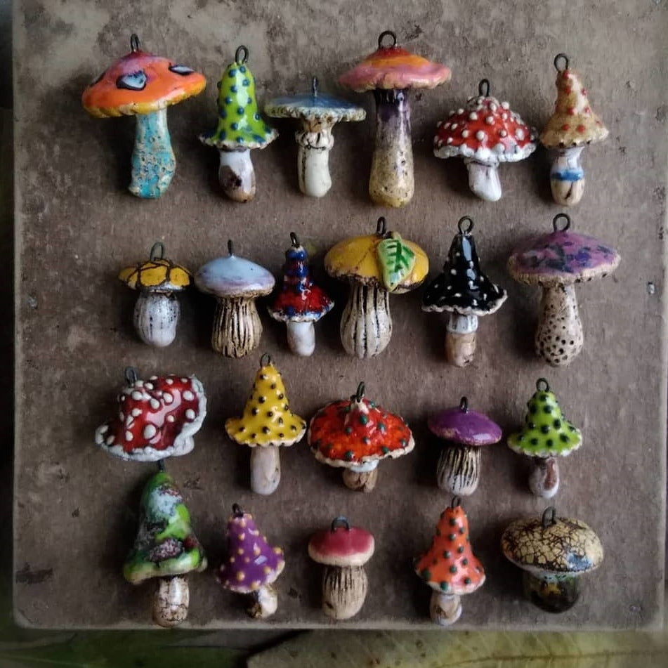 Accessoire de pendentif couleur mode pour champignons