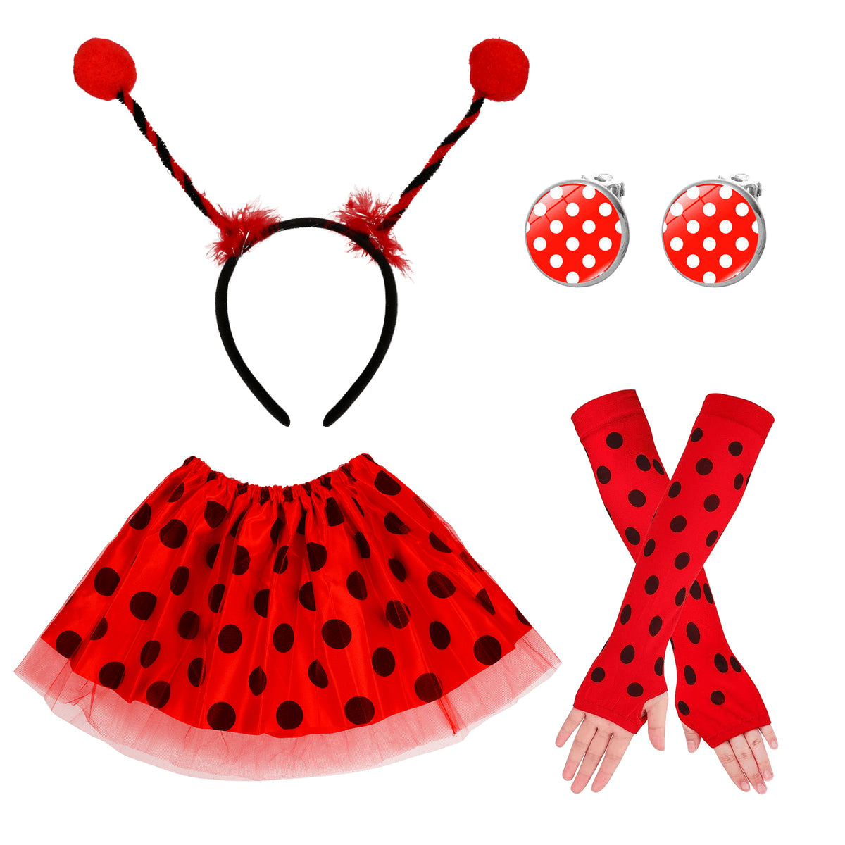 Costume de Ladybug avec jupe Tulle & Accessoires