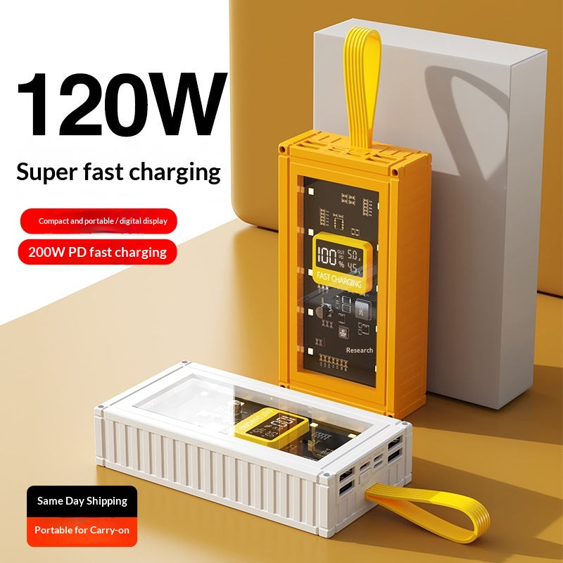 120W Super charge rapide GAN Power Bank