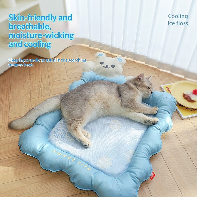 Summer Cooling Dog-Shaped Cooling Mat for Sleeping