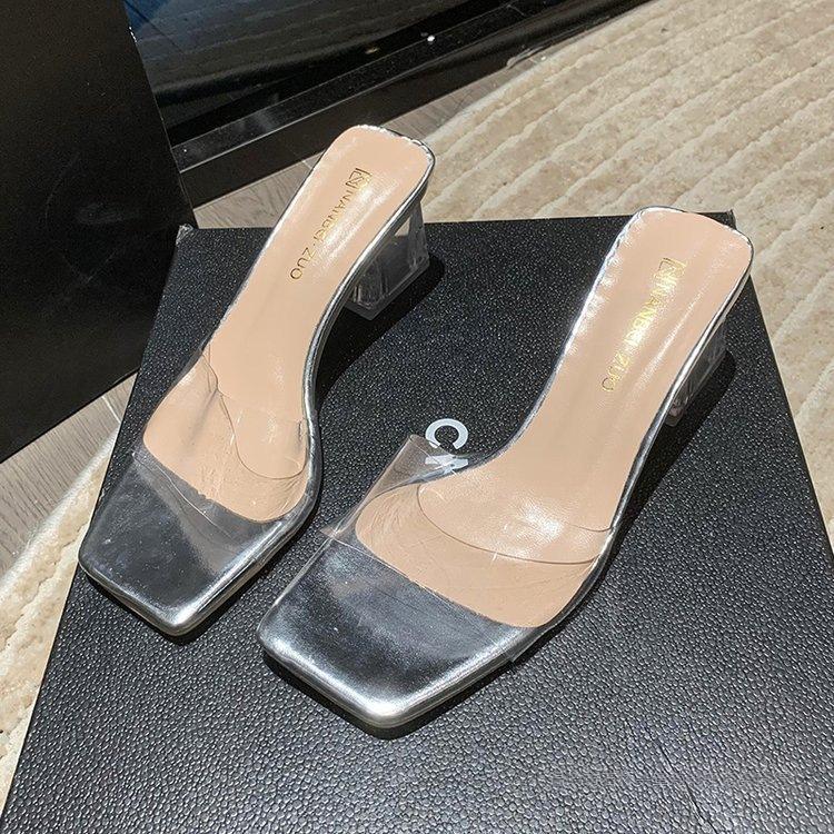 Women's Square Heel Slingback Sandals