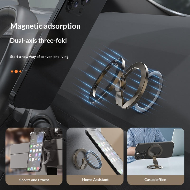 Support de téléphone Gyro à aspiration magnétique double face