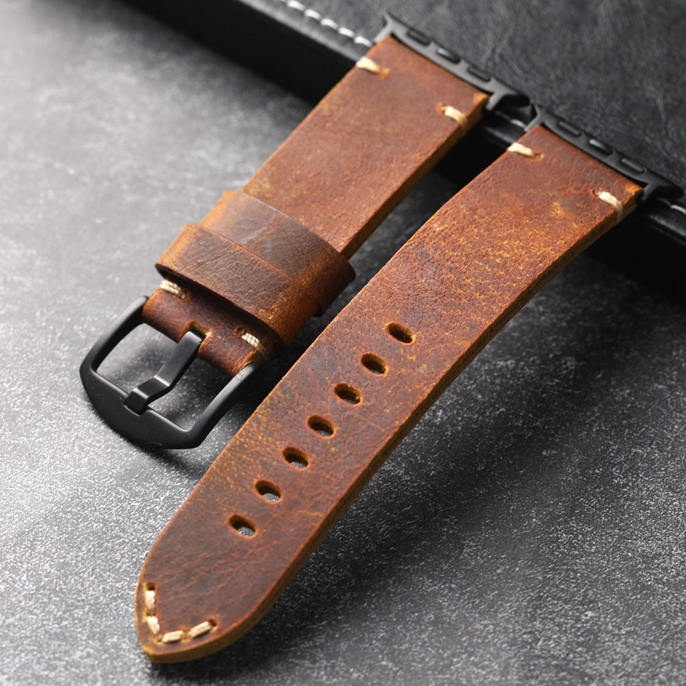 Bracelet en cuir de vache fait main