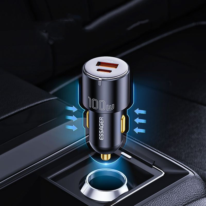 Mini chargeur de voiture à charge rapide