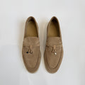 Chaussures en cuir doux à semelle en métal pour hommes