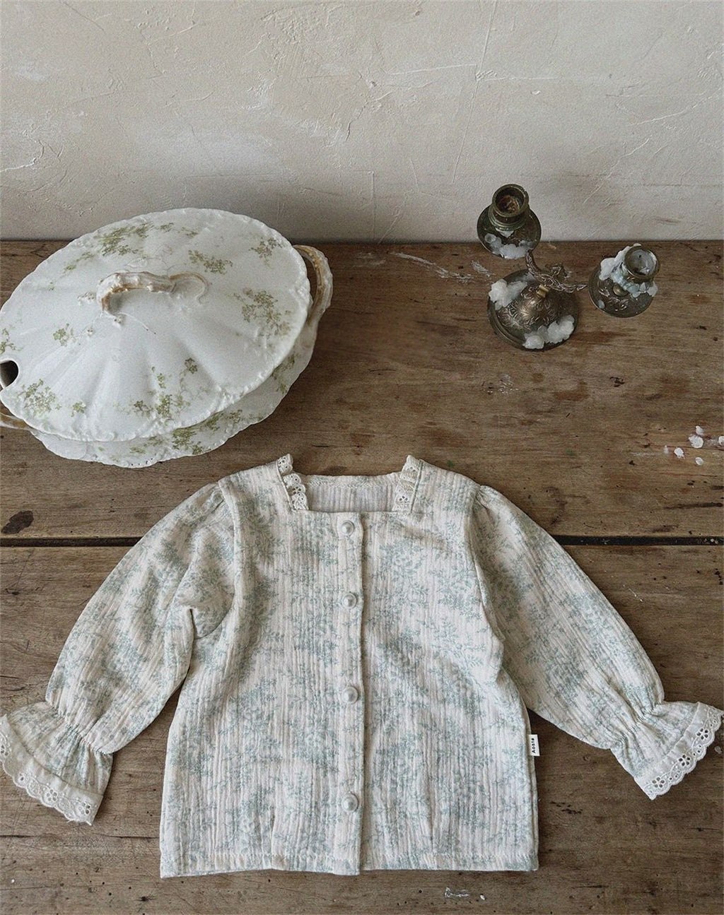 Automne Filles Col carré Veste Cardigan