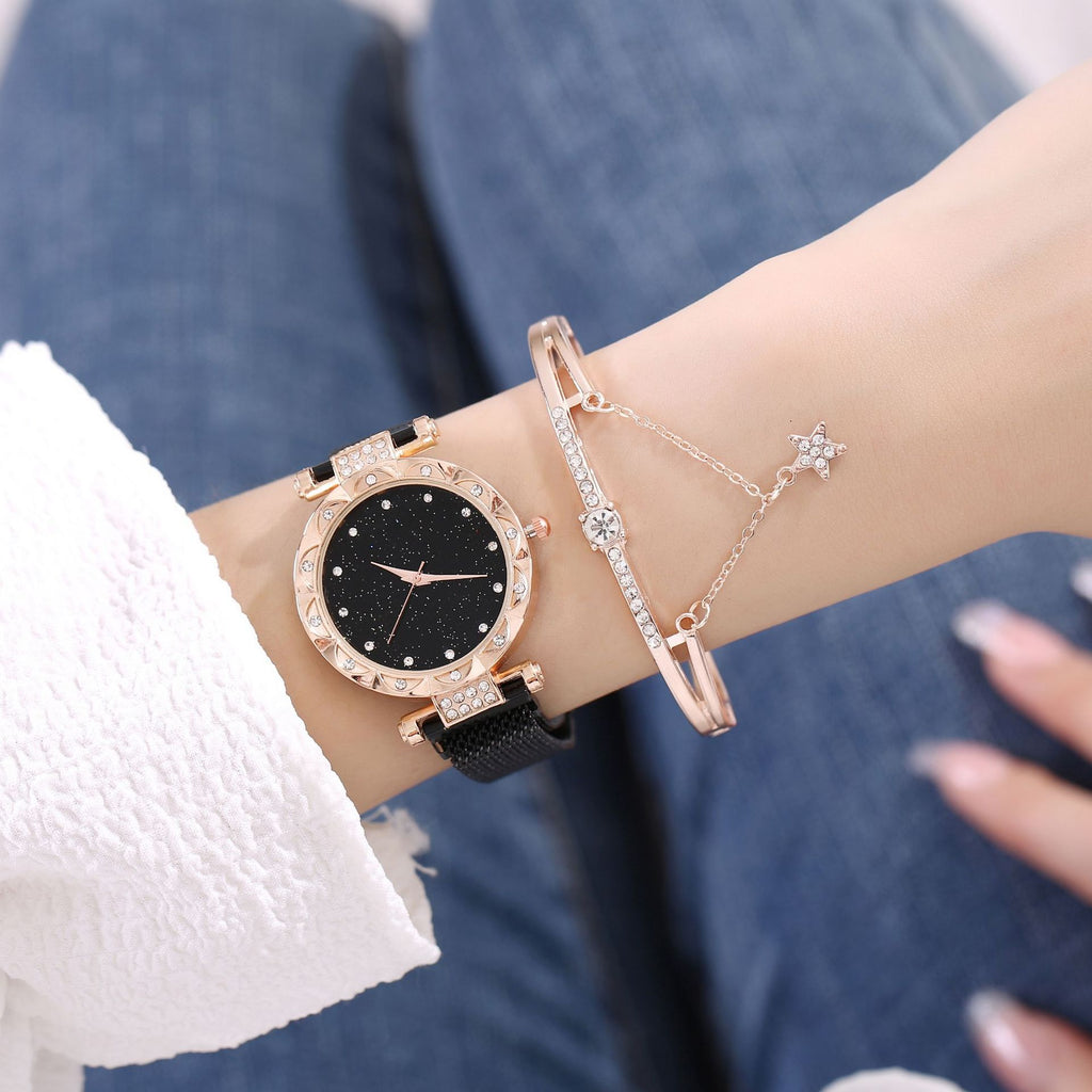 Ensemble de bracelets magnétiques pour femmes Montre à quartz
