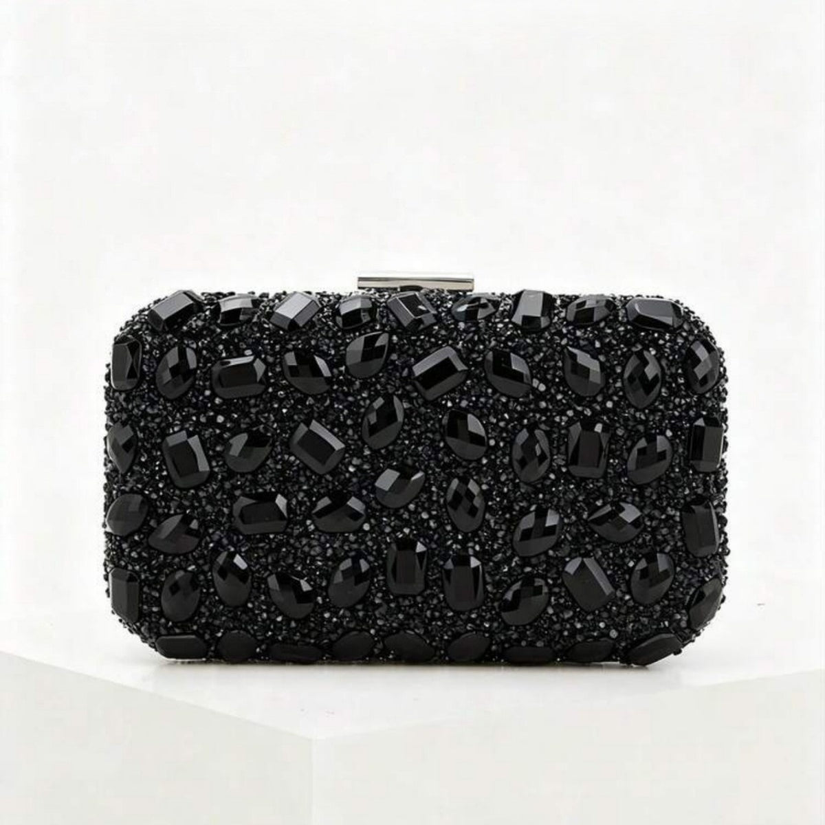 Sac de soirée fashionnable en strass carré pour banquets