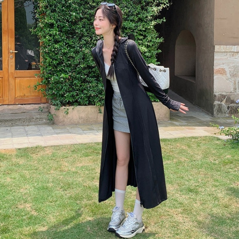 Femmes courtes Vêtements protecteurs du soleil Été Couverture intégrale de style long