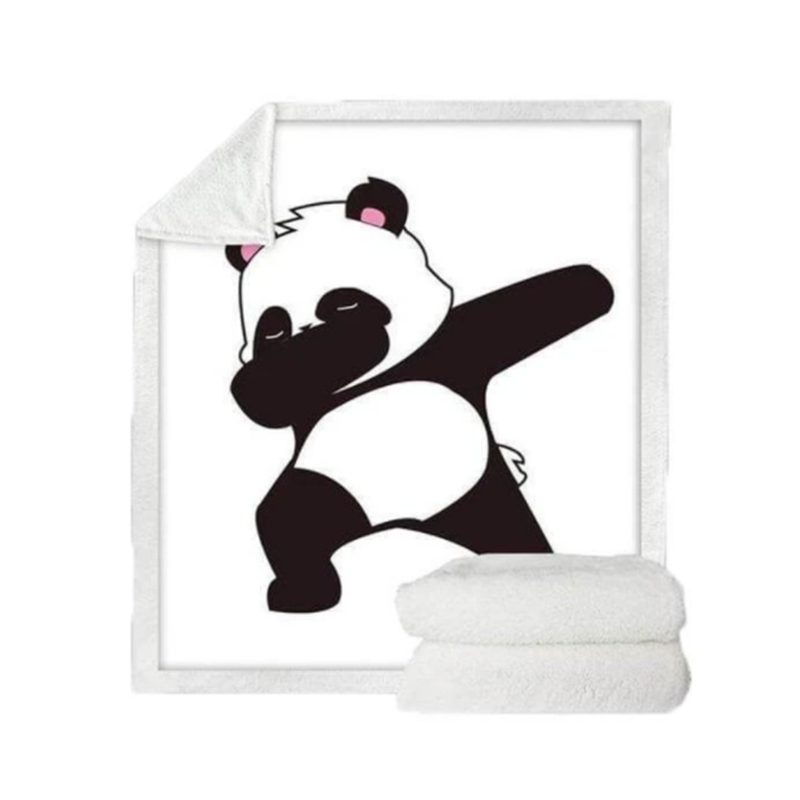 Couverture flanelle de la série Panda