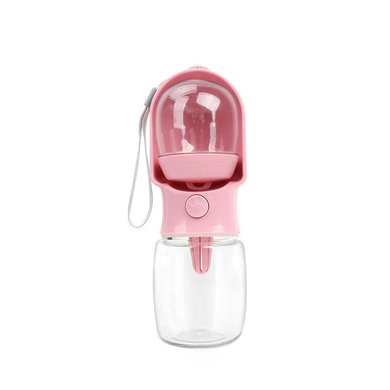 Bouteille d'eau portable pour chien de fuite avec distributeur d'eau pour animaux de voyage pour la marche et le salut