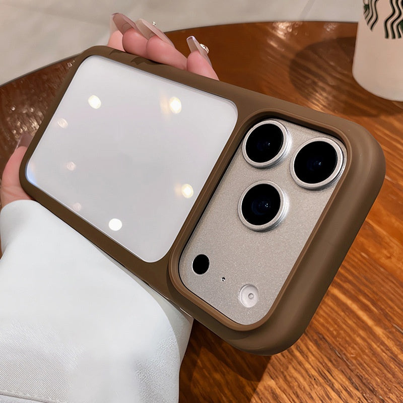 Boîtier de téléphone transparent en cristal acrylique avec caméra Et la couverture du bouton