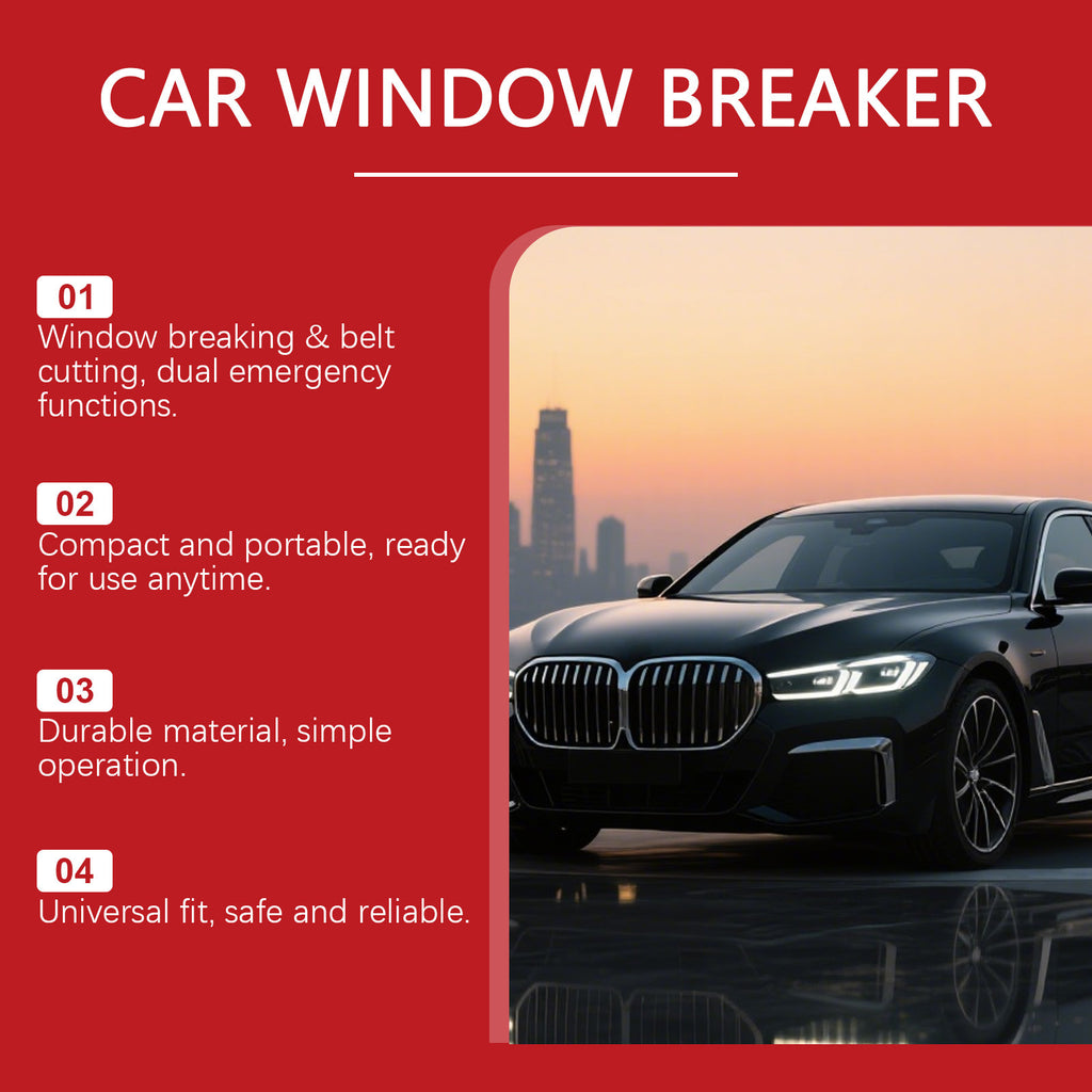 Hikmarion Fenêtre de voiture-Breaking Hammer